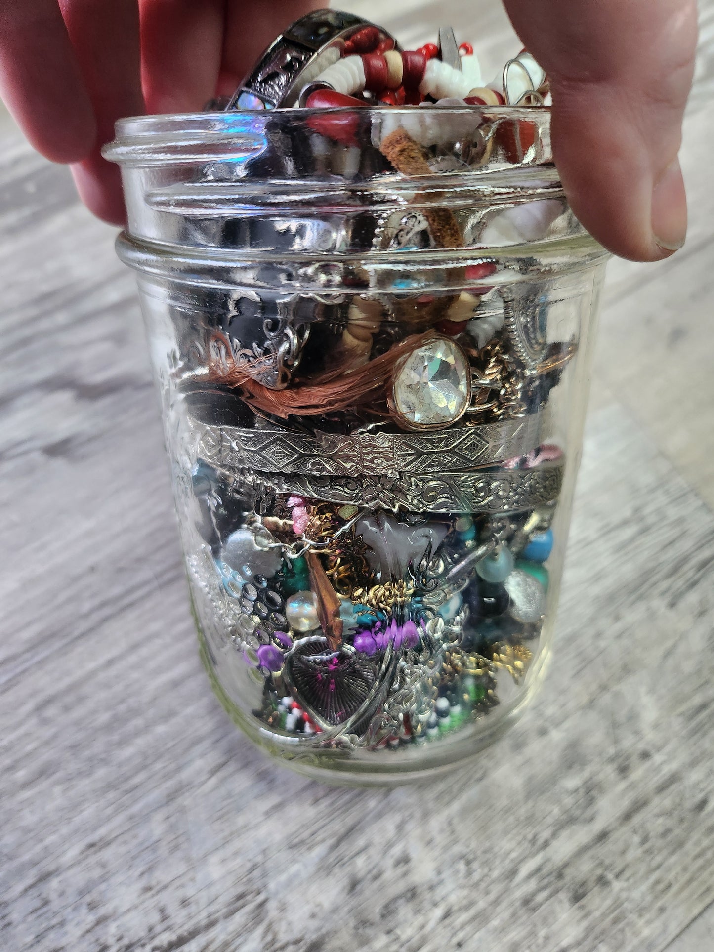 Cowgirl Chic Curated Mystery Jewelry Jar Beaded Western, Boho Charm Lot