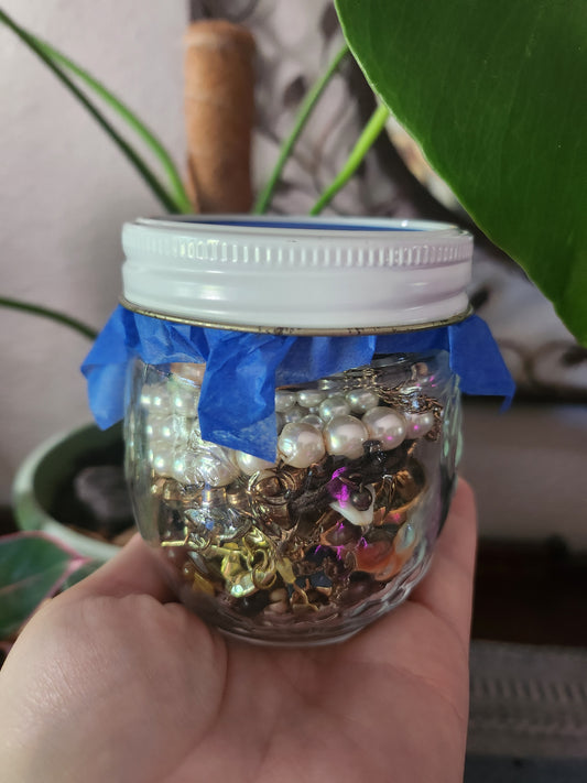 Curated mystery jewelry jar mini - Coastal Keepsakes a jar full of seaside sophistication