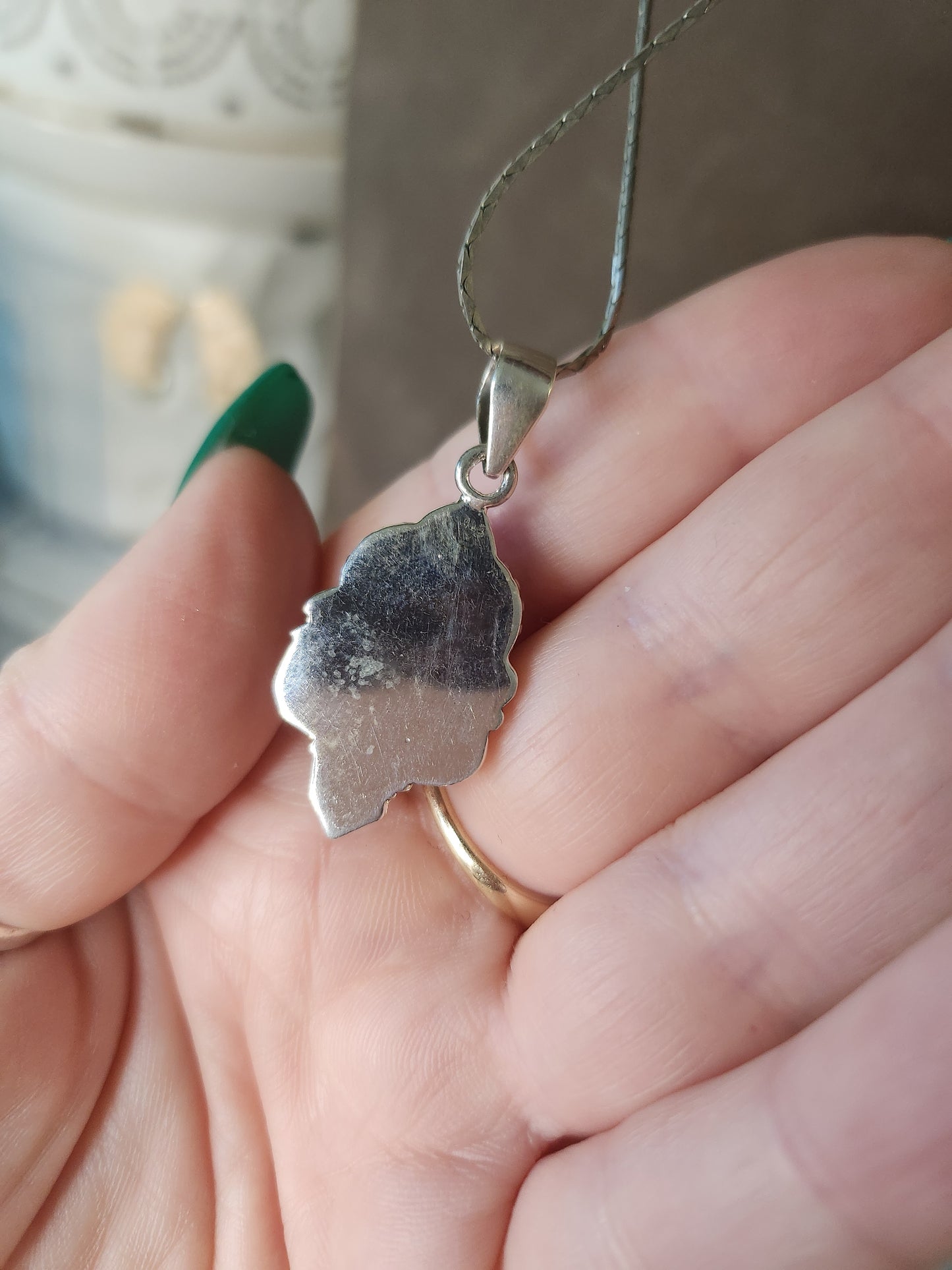 Genuine Golden Hills & Paloma Turquoise Double Pendant | Sterling Silver 925 | Handmade | Native inspired | Southwestern