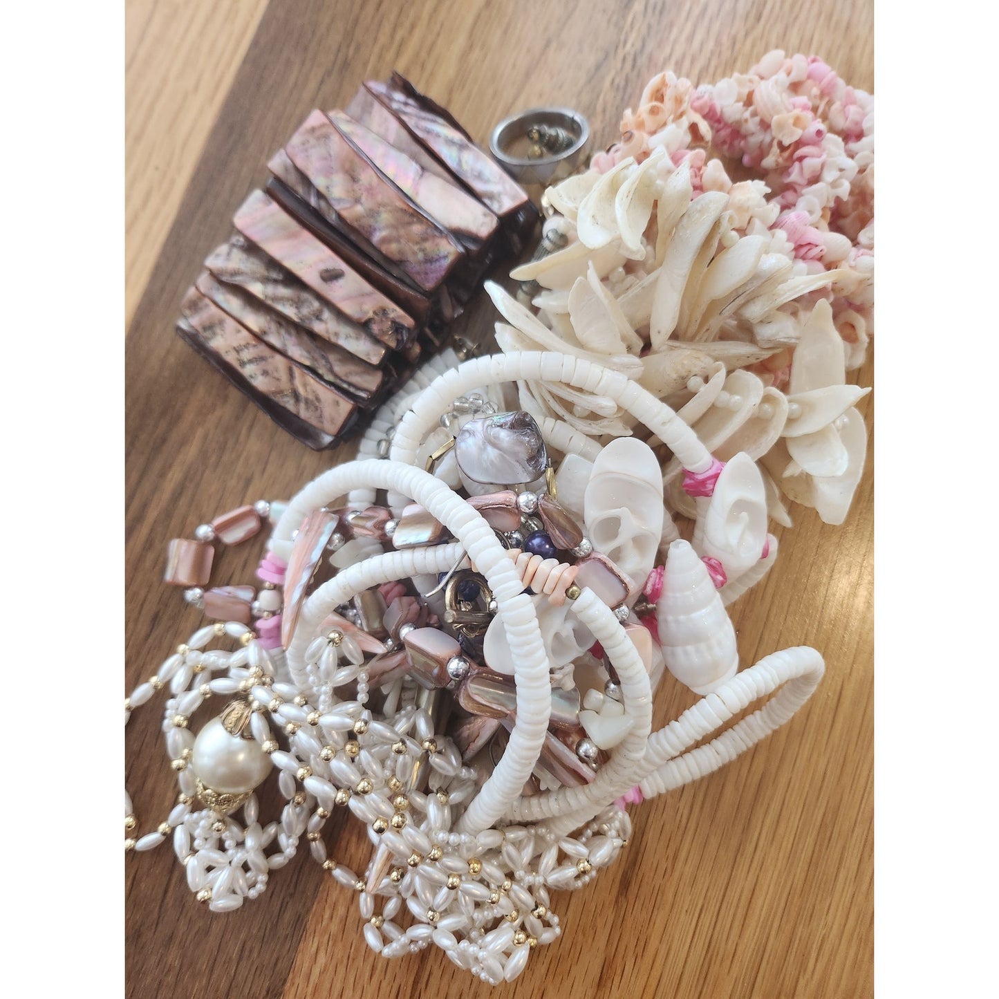 Curated mystery jewelry jar soft Siren of the sea, pink pastel theme