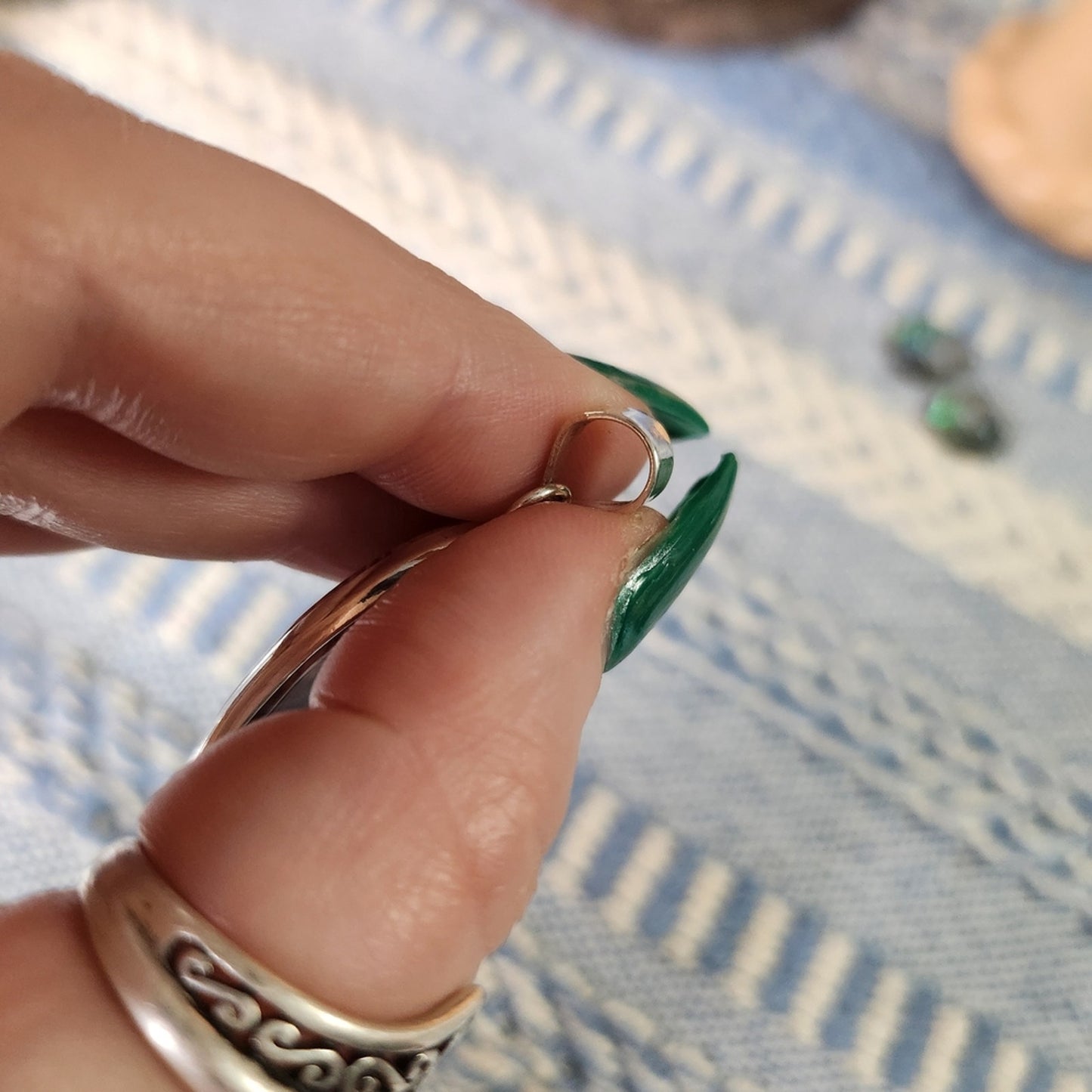 Oval Red Jasper Sterling Silver 925 Pendant | Earthy Boho Statement