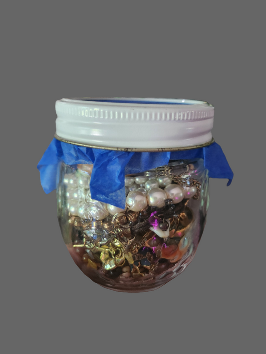 Curated mystery jewelry jar mini - Coastal Keepsakes a jar full of seaside sophistication