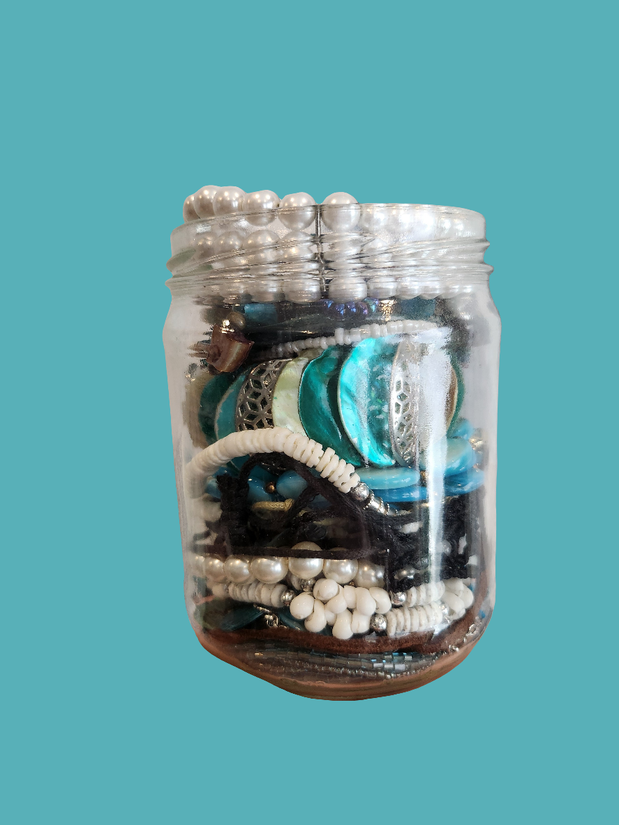 Mermaid Lagoon Color Curated Themed Jewelry Jar