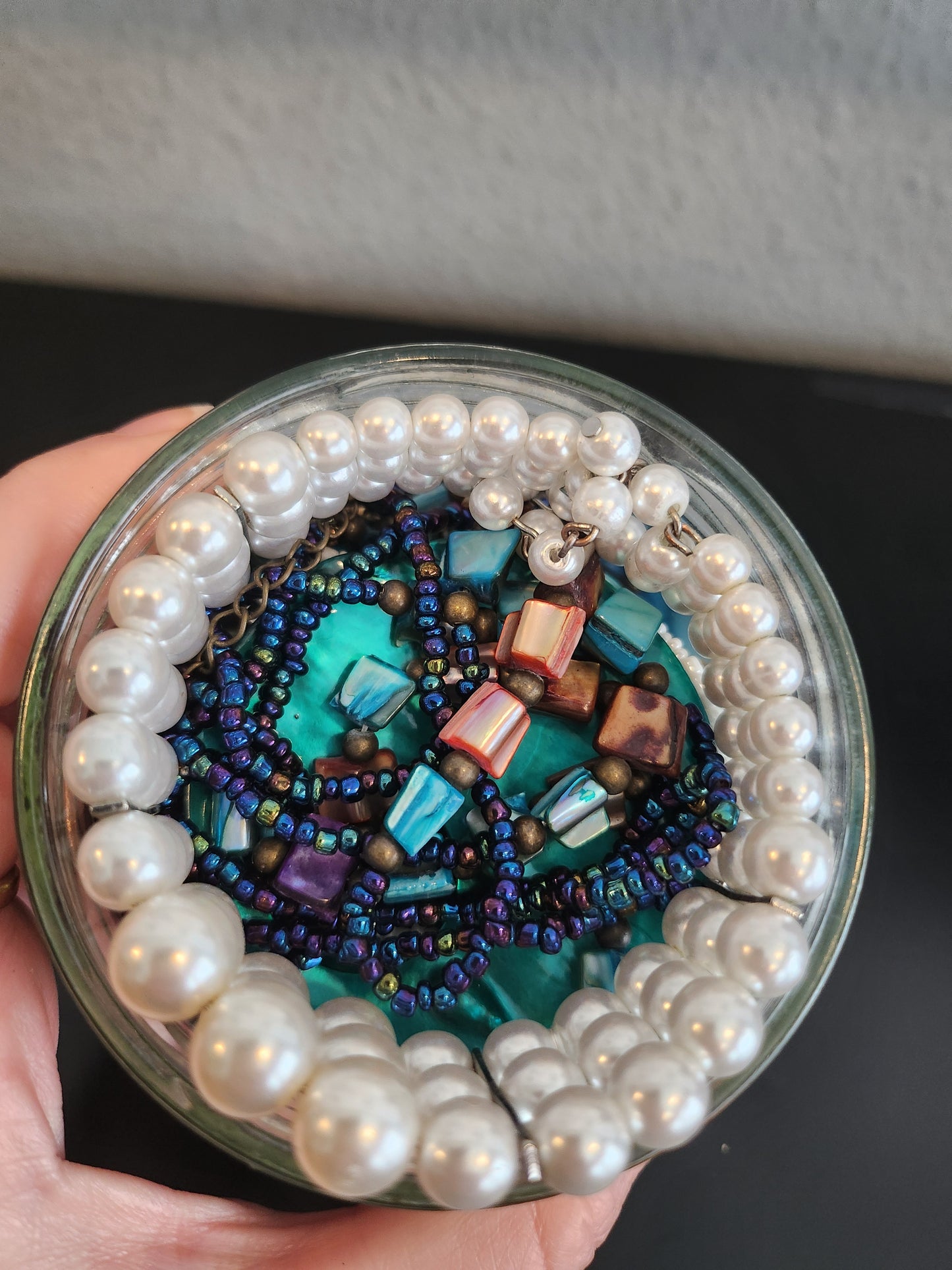 Mermaid Lagoon Color Curated Themed Jewelry Jar