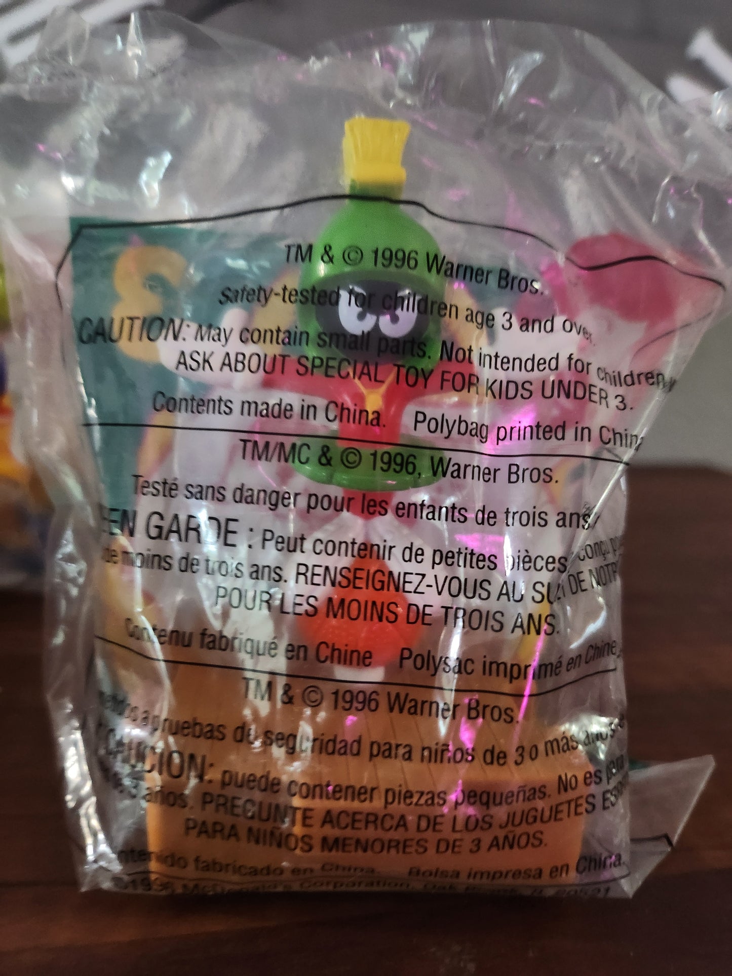 7 1996 Warner Bros Space Jam Unopened McDonald's Toys