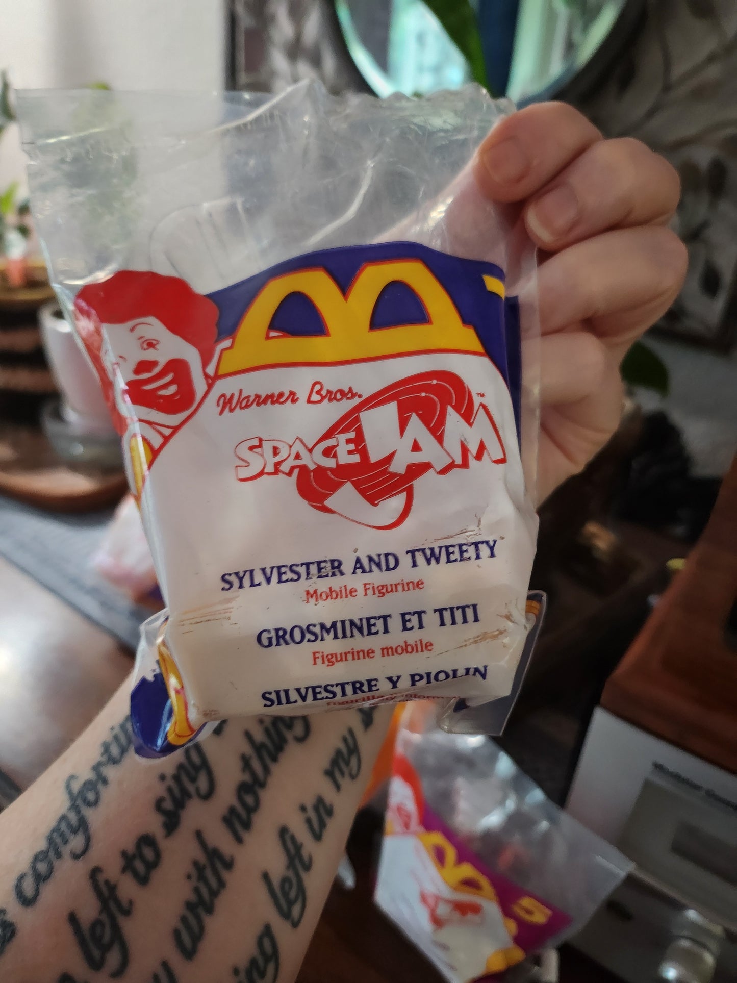 7 1996 Warner Bros Space Jam Unopened McDonald's Toys