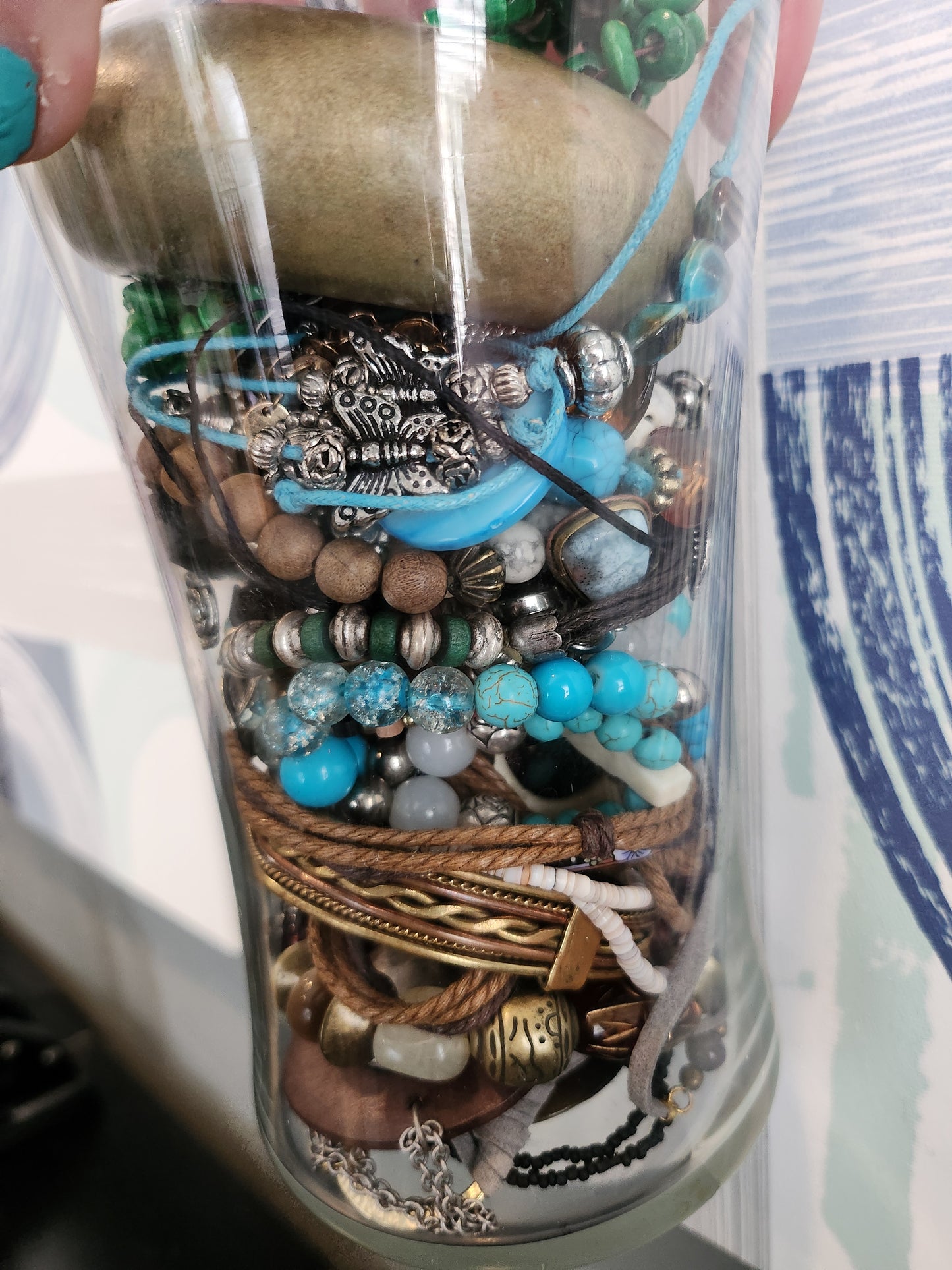 Curated Mystery Jewelry Jar Boho Babe theme