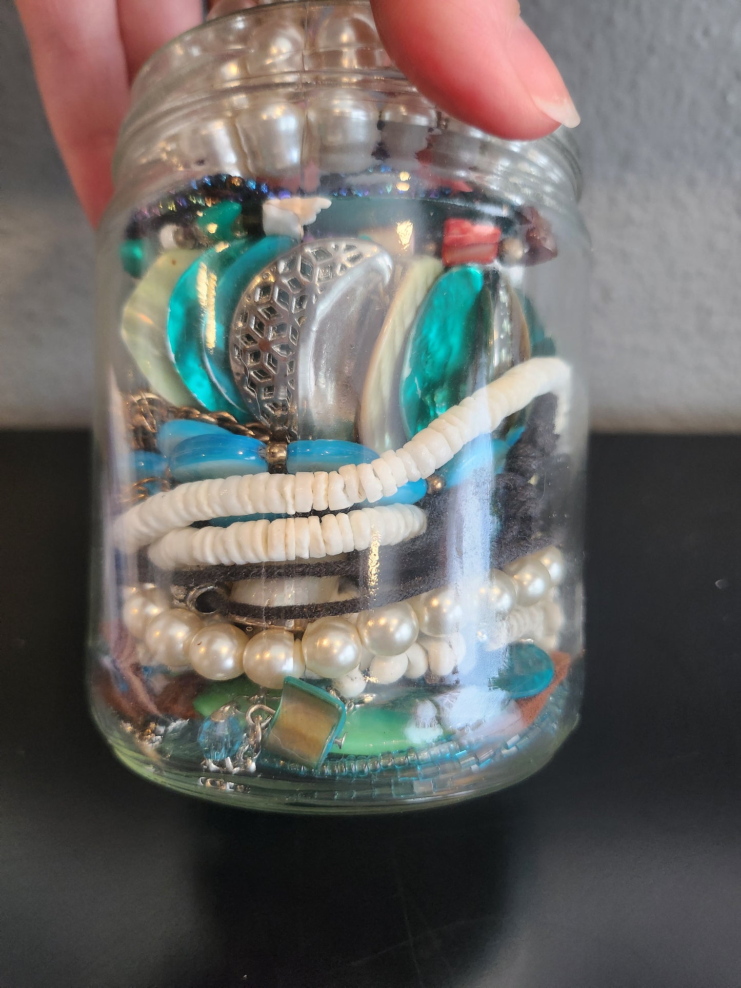 Mermaid Lagoon Color Curated Themed Jewelry Jar