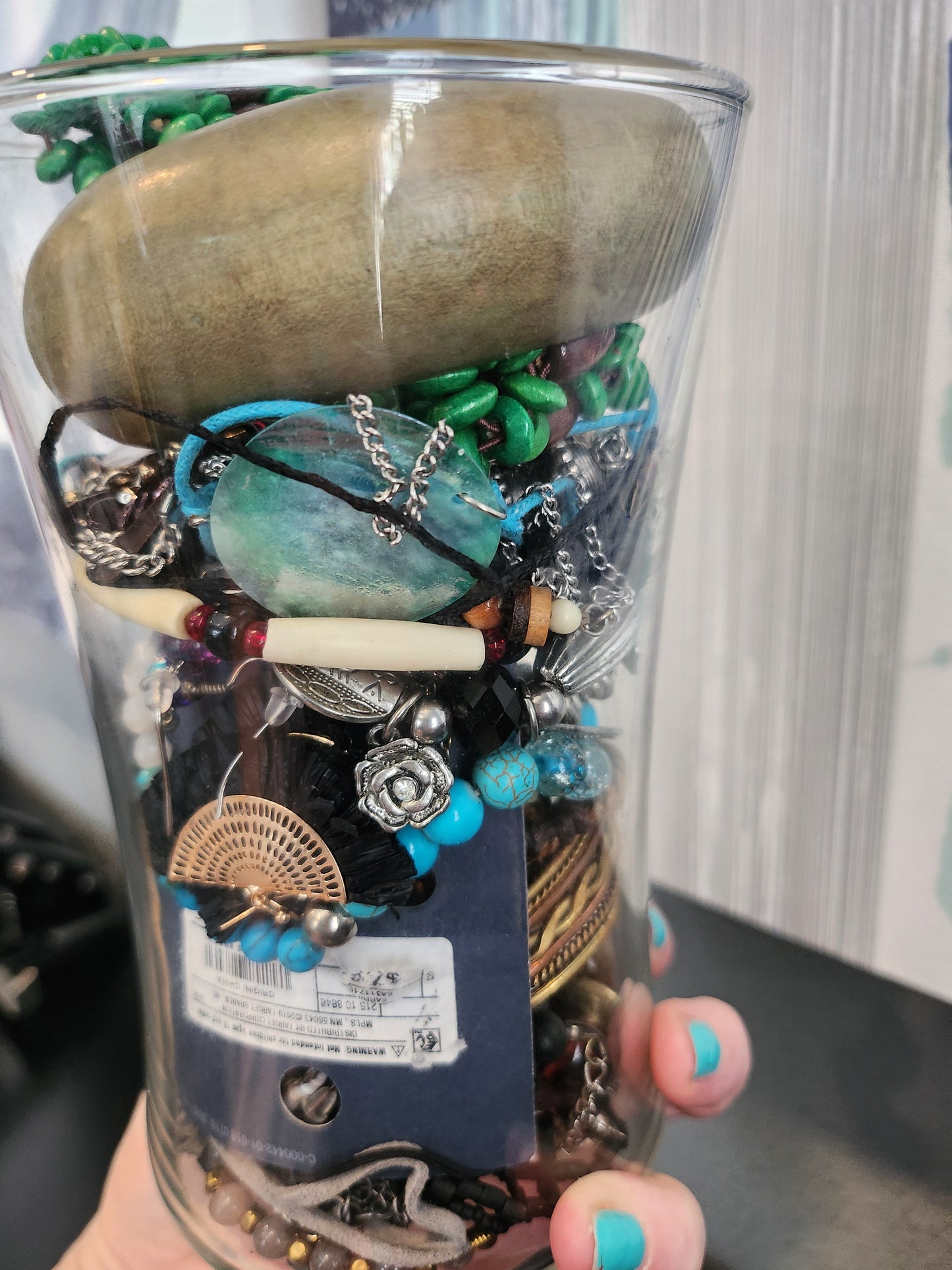 Curated Mystery Jewelry Jar Boho Babe theme