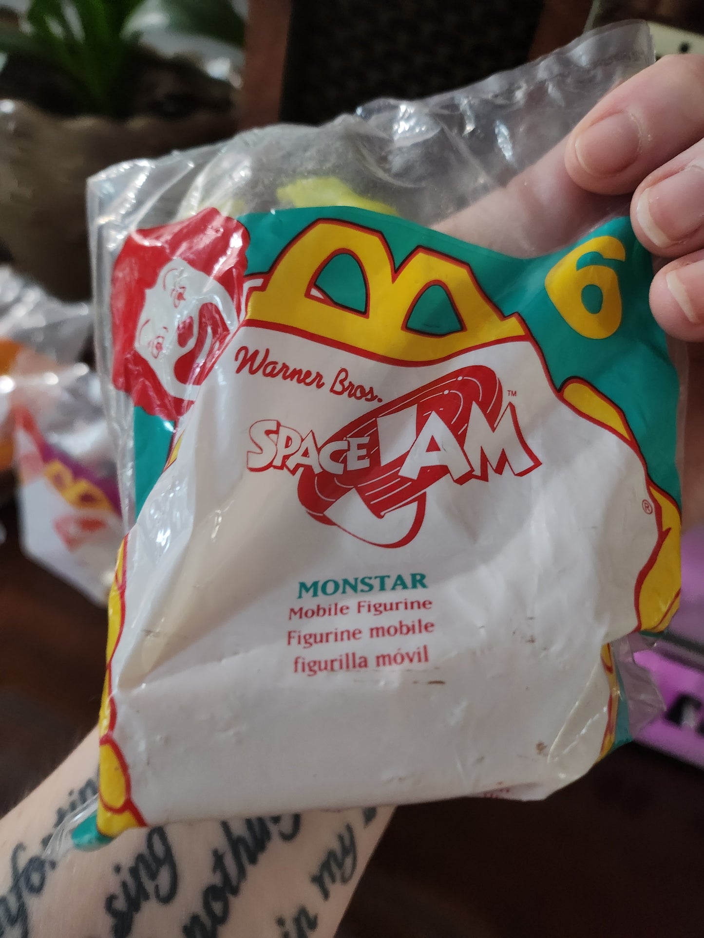 7 1996 Warner Bros Space Jam Unopened McDonald's Toys