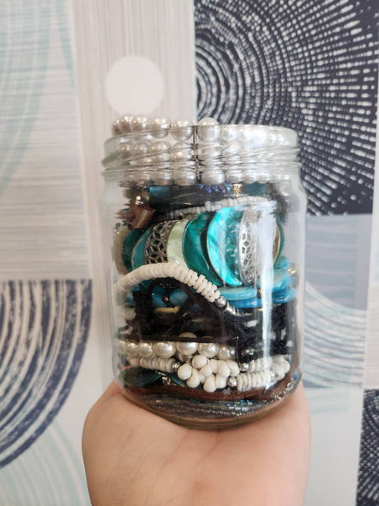 Mermaid Lagoon Color Curated Themed Jewelry Jar