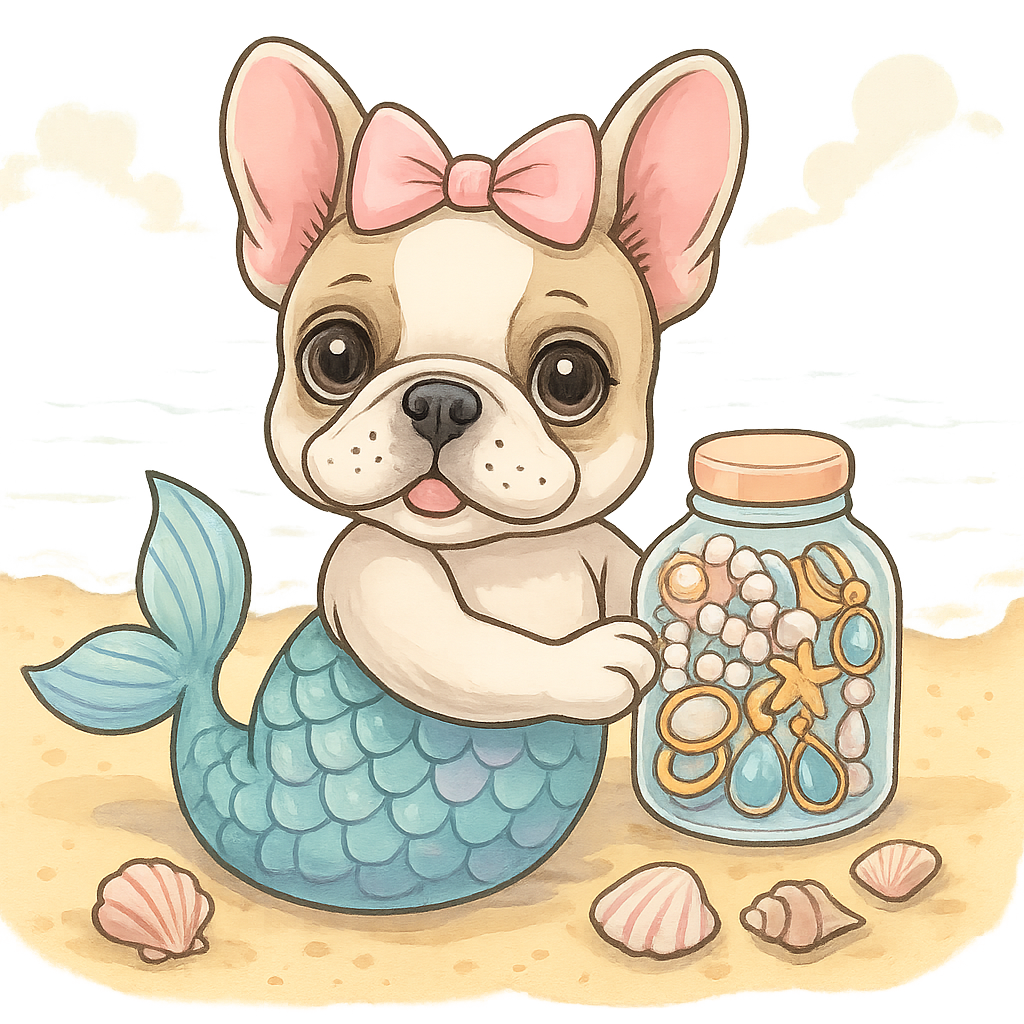 Mermaid Lagoon Color Curated Themed Jewelry Jar