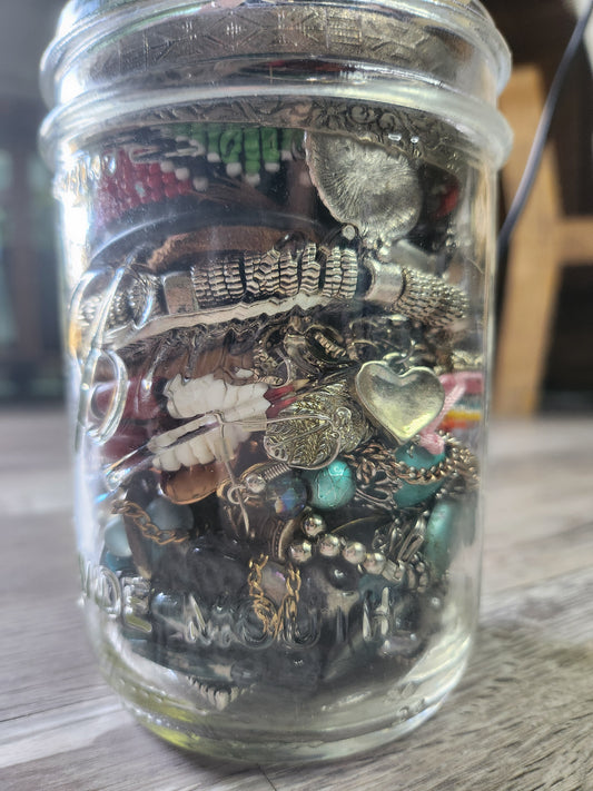 Cowgirl Chic Curated Mystery Jewelry Jar Beaded Western, Boho Charm Lot